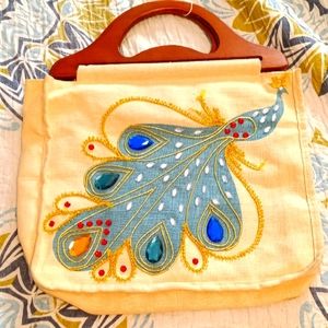 Vintage Peacock Handbag